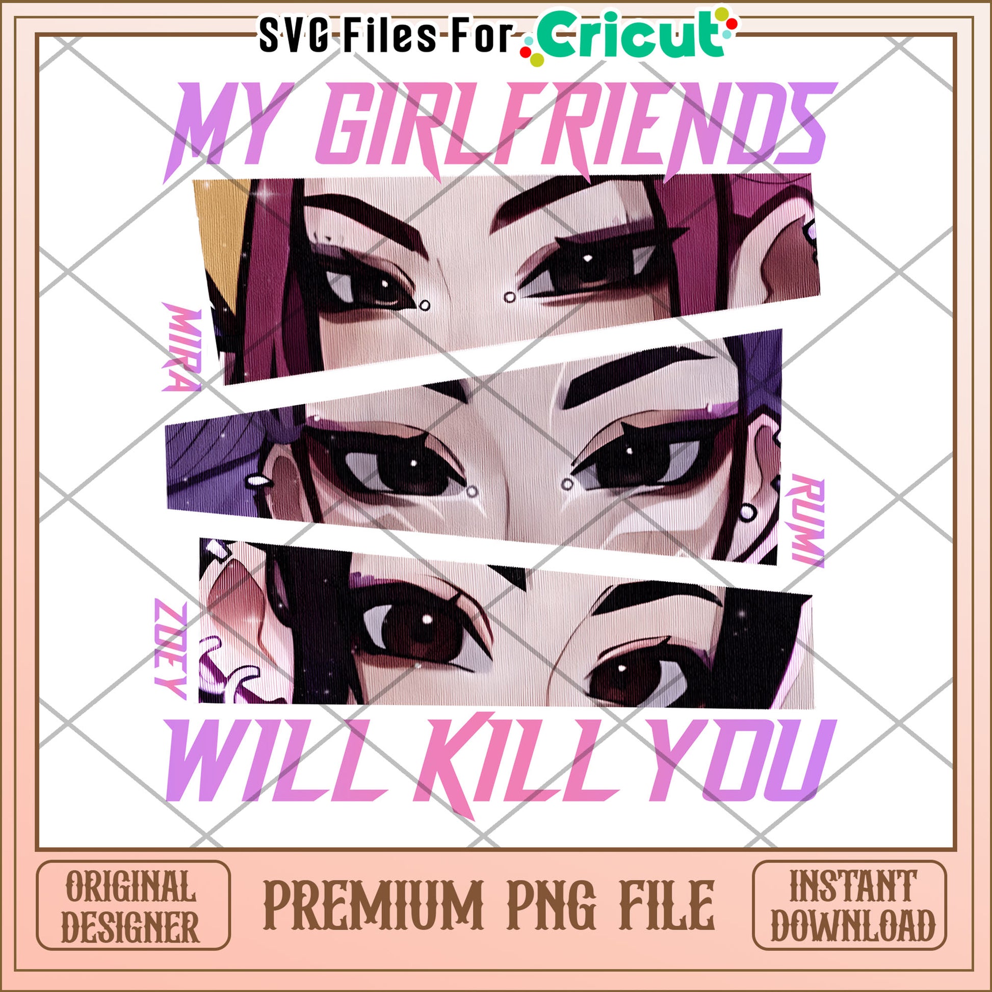 My girlfriends will kill you png, kpop band png, korean cartoon png