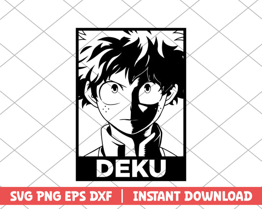 My hero academia bakugo deku anime svg