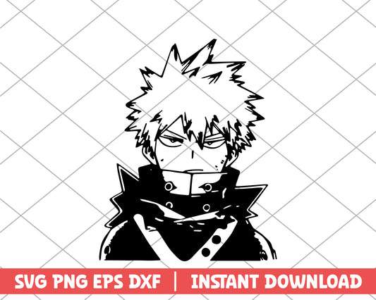 My hero academia bakugo quirk anime svg