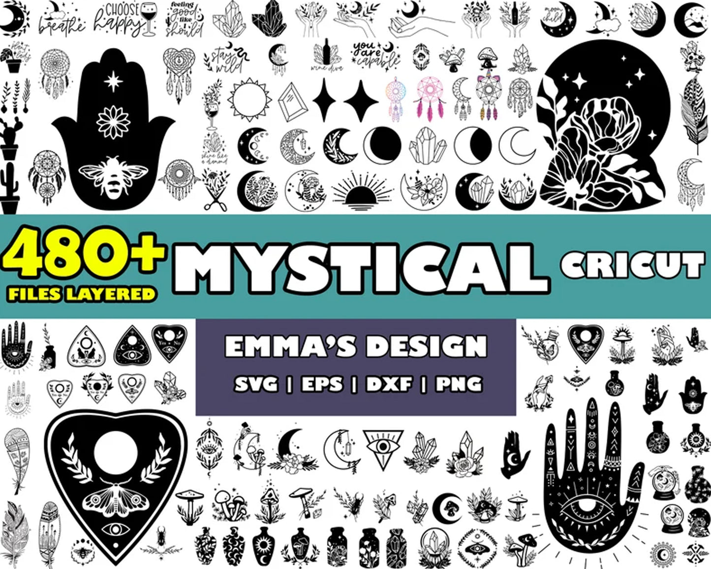 Mystical cricut design SVG Bundle