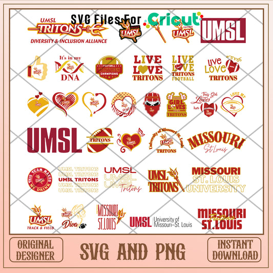 Umsl tritons ncaa logo bundle design svg, umsl tritons svg