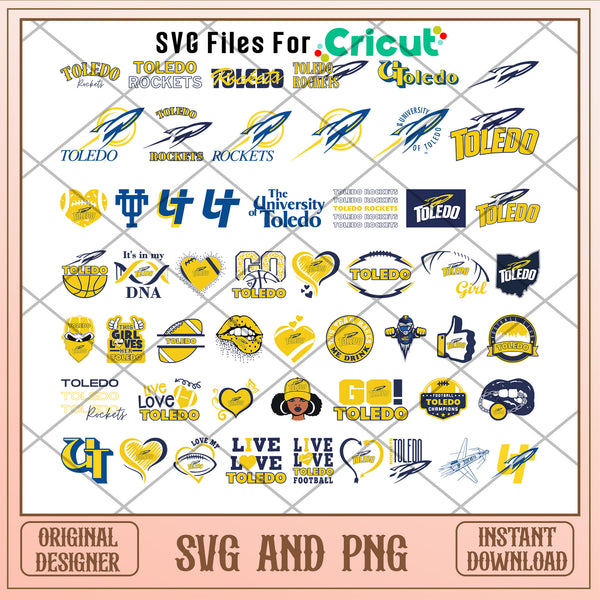 Toledo rockets logo bundle svg, toledo rockets football svg – svg files ...