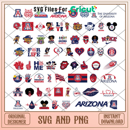 Arizona wildcats nacc logo bundle svg, arizona wildcats basketball​​​ svg