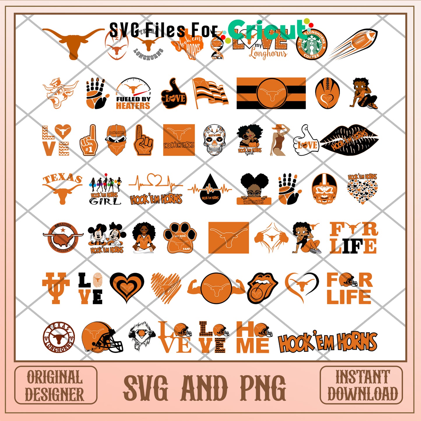 Texas longhorns logo bundle svg, texas longhorns football​​​ svg