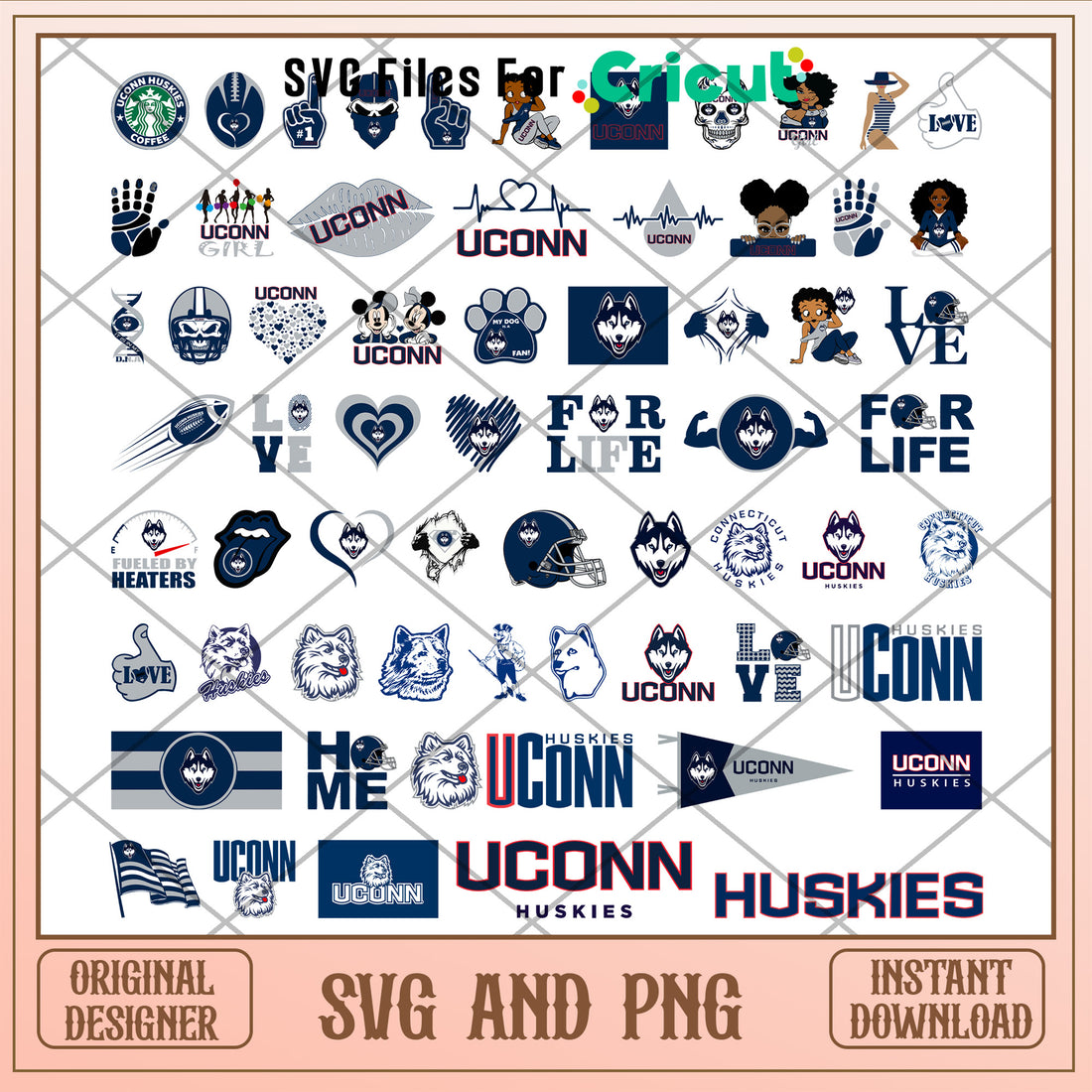 Uconn huskies logo ncaa bundle svg, uconn huskies logo svg – svg files ...