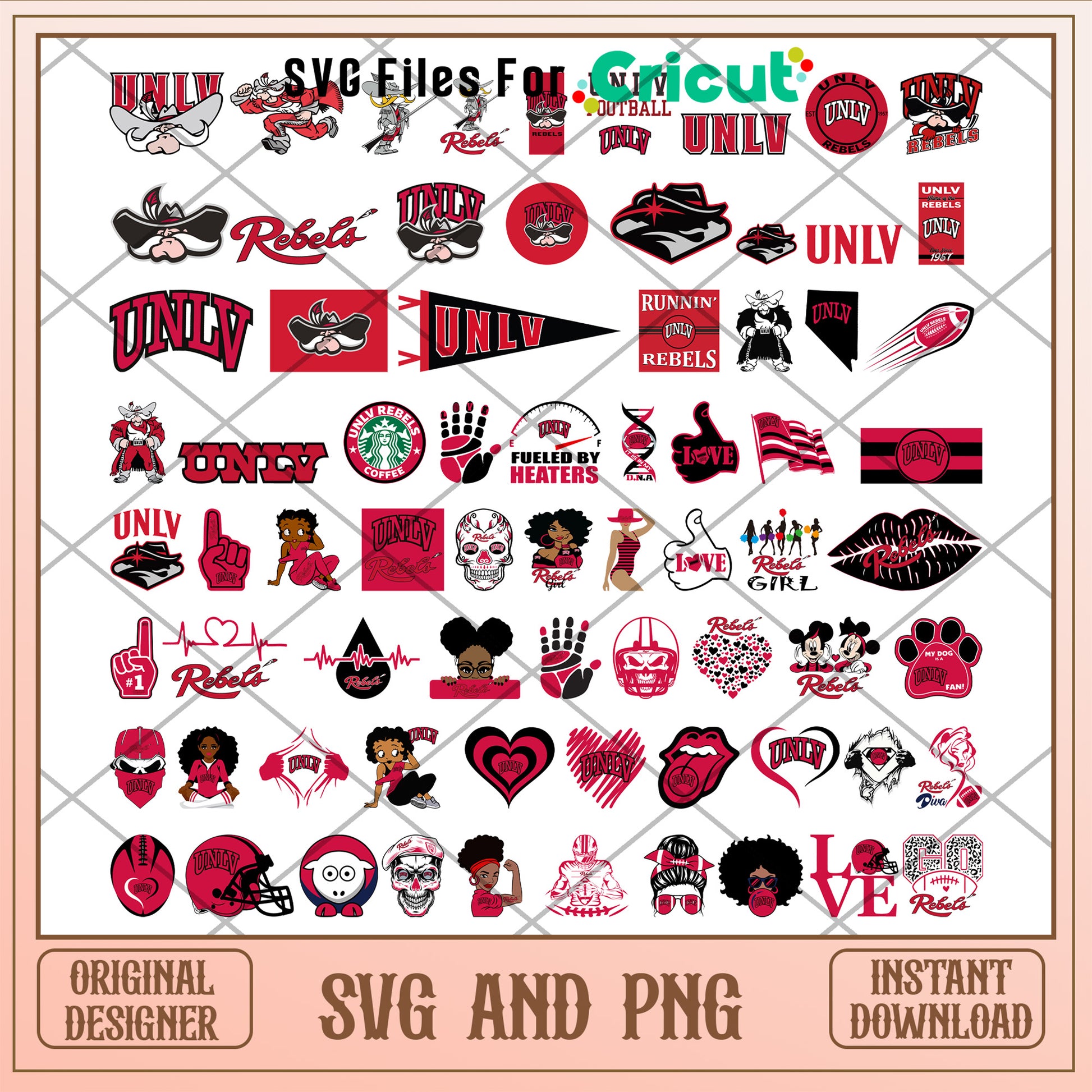 UNLV rebels logo bundle svg, unlv rebels football svg, unlv rebels​ svg