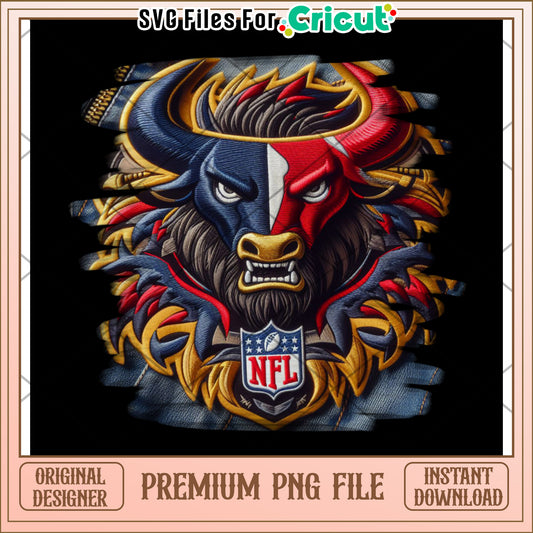 NFL Buffalo Beast Design, premium PNG file for instant download