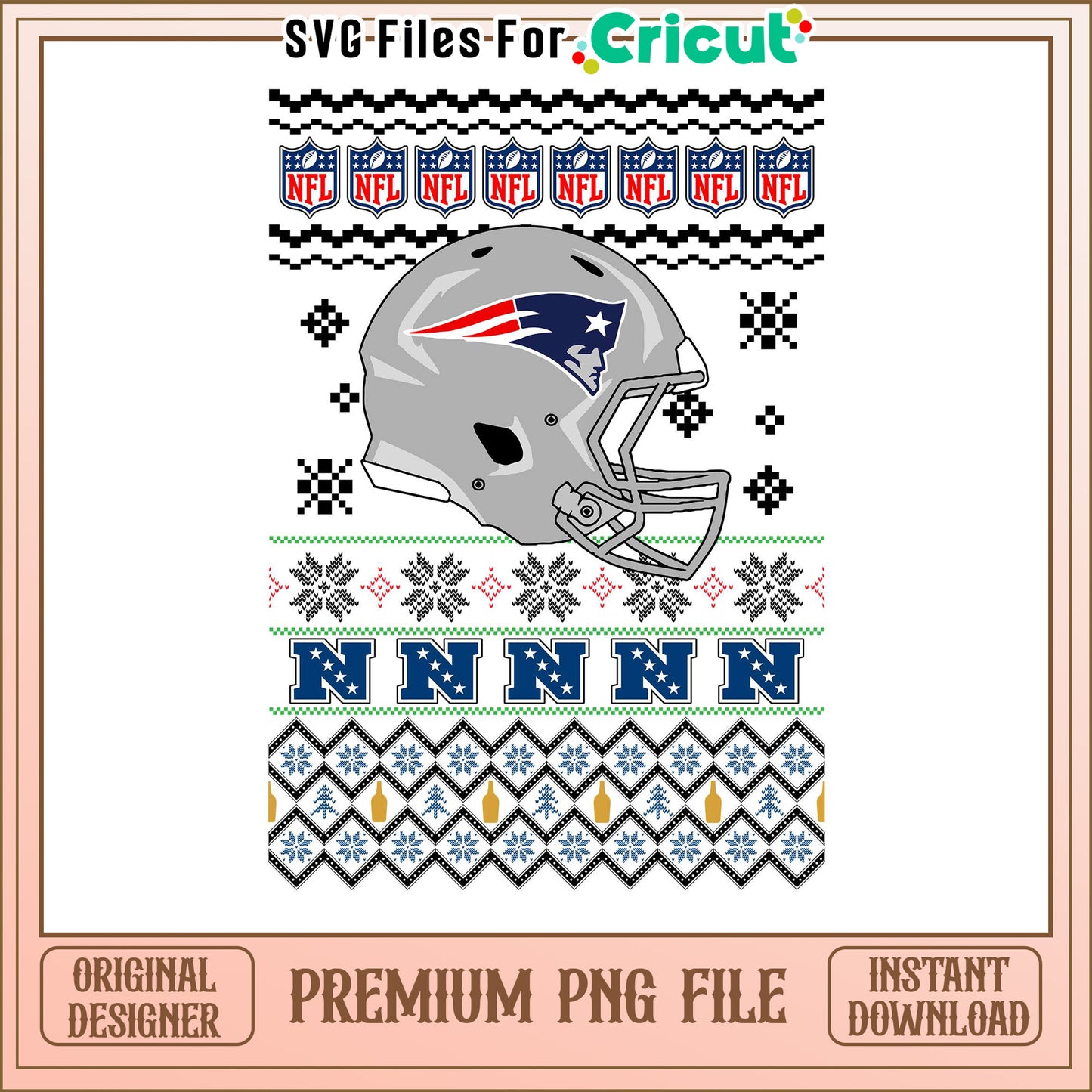 NFL New England Patriots PNG File, perfect for Cricut projects