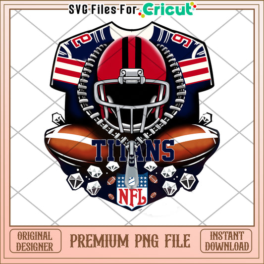 NFL Titans Team Logo PNG, perfect for sports-themed projects