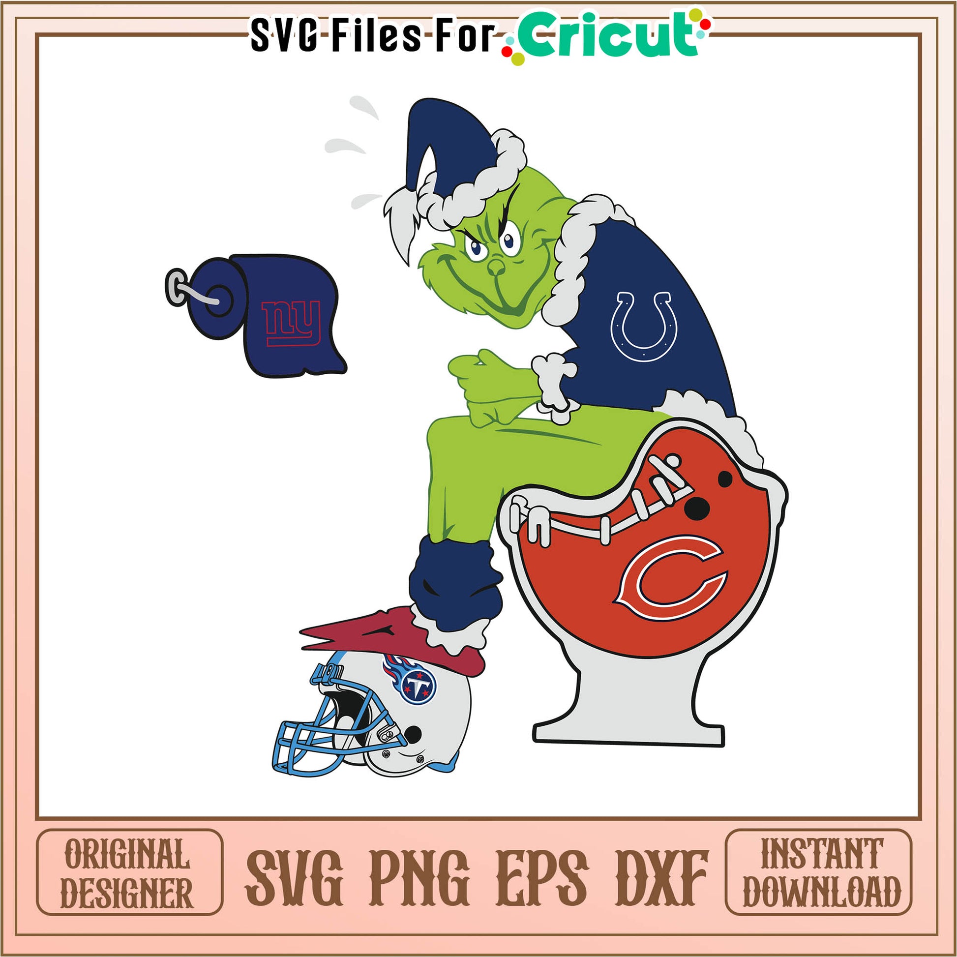 NFL indianapolis colts grinch svg, funny grinch pictures​ svg