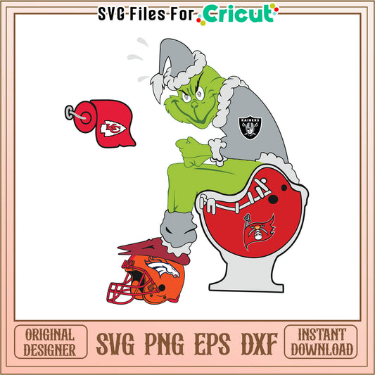 NFL las vegas raiders best grinch svg, funny grinch images​ svg