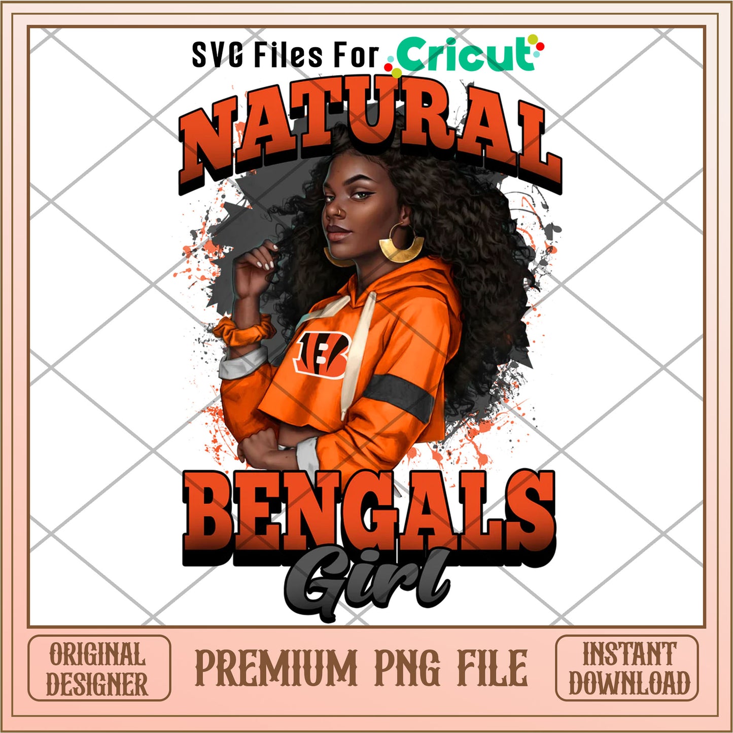 NFL natural Bengals girl png, Cincinnati Bengals png, NFL png