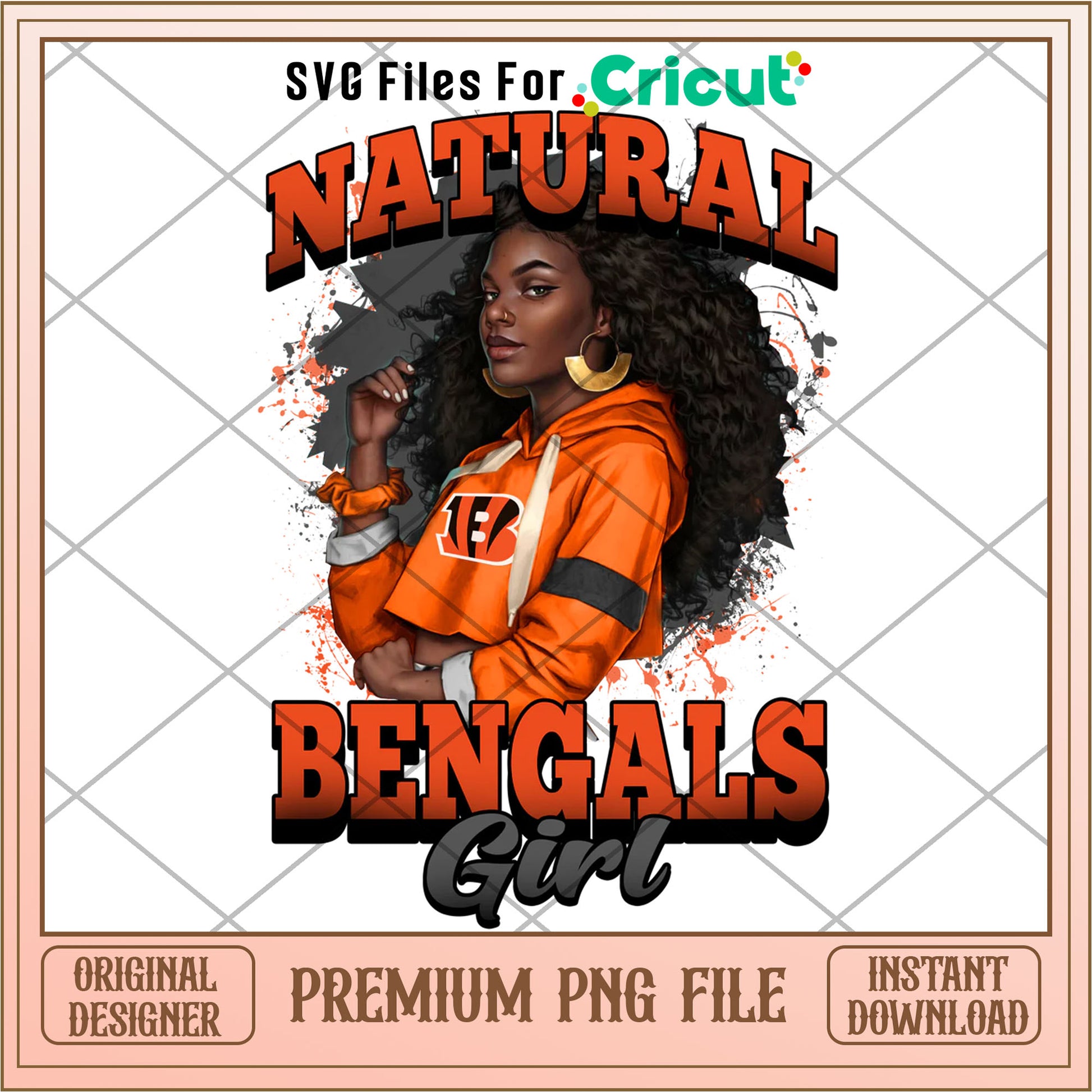 NFL natural Bengals girl png, Cincinnati Bengals png, NFL png