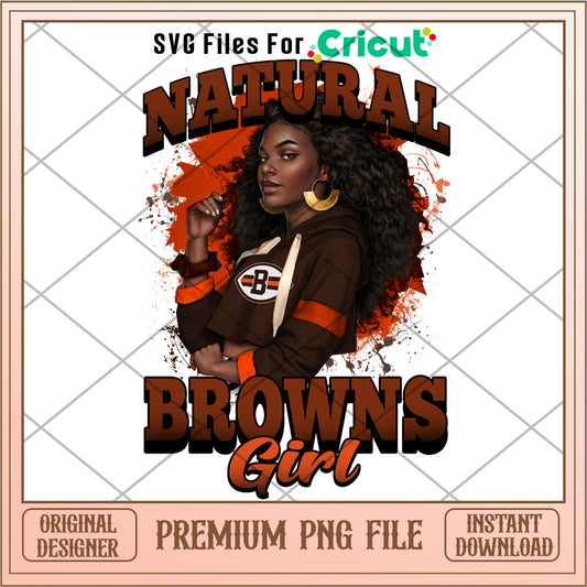 NFL natural Browns girl png, Cleveland Browns png, NFL png