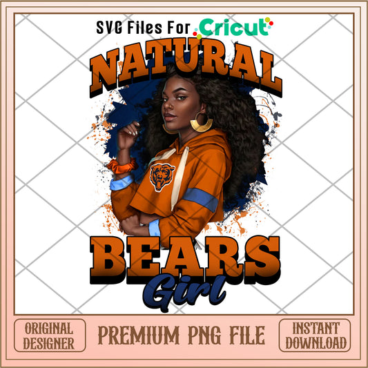 NFL natural Chicago Bears girl png, Chicago Bears png, NFL png