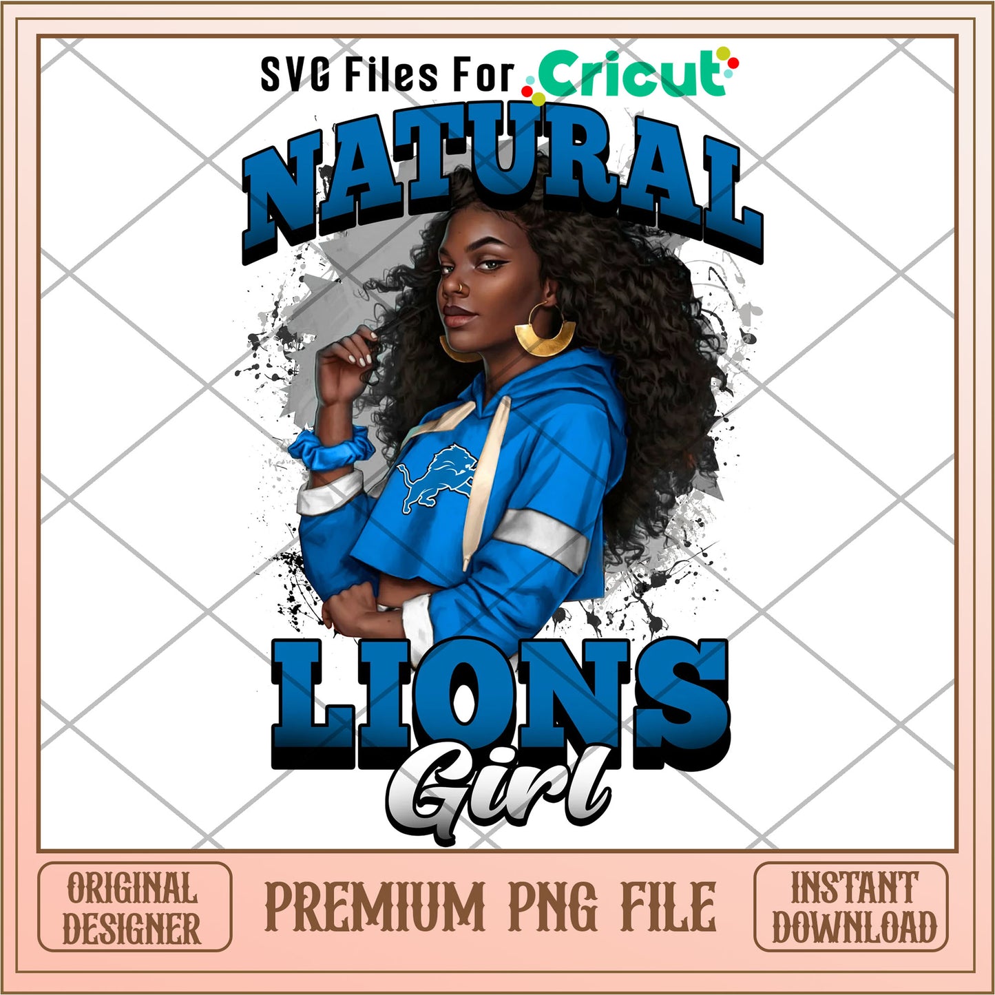 NFL natural Detroit Lions girl png, Detroit Lions png, NFL png