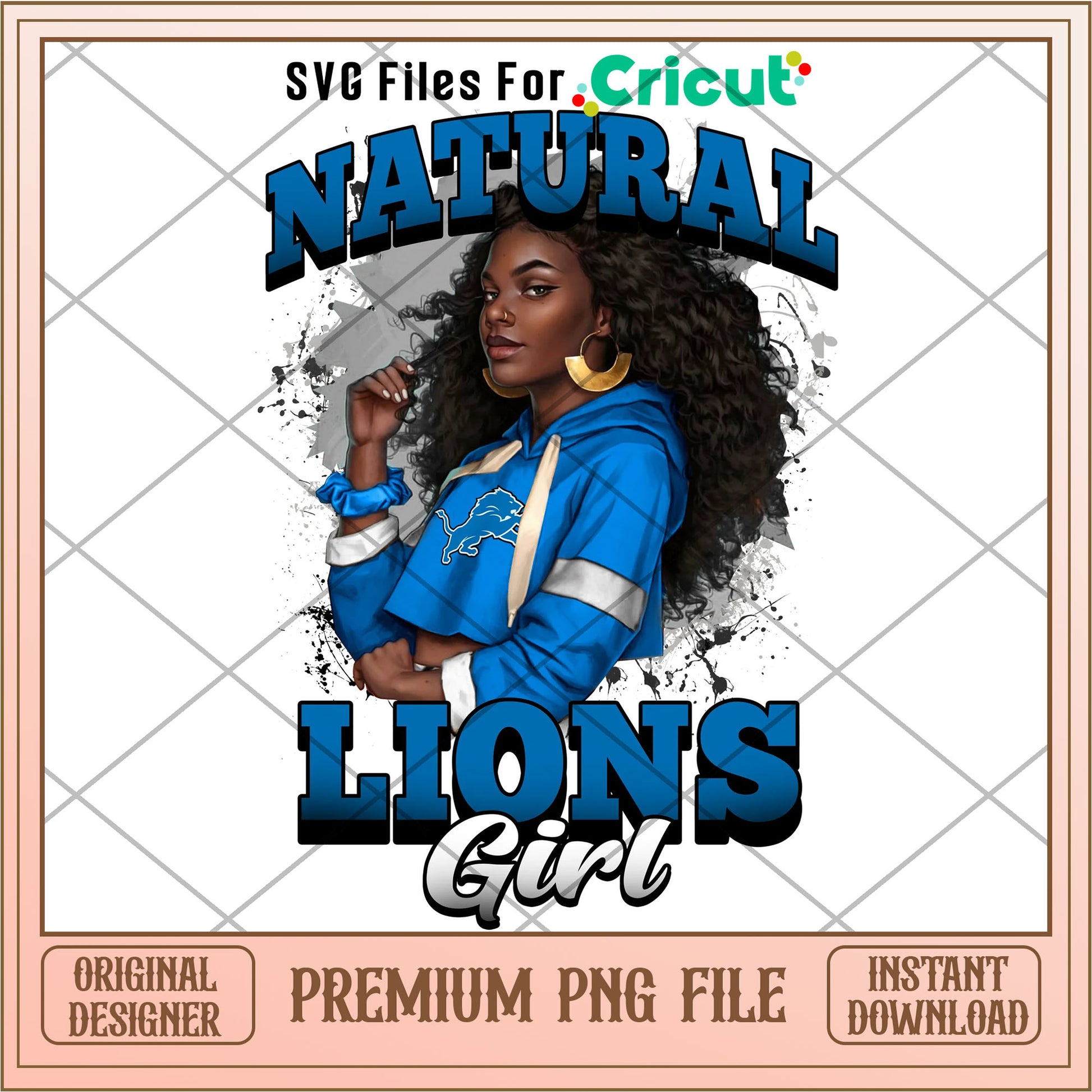 NFL natural Detroit Lions girl png, Detroit Lions png, NFL png