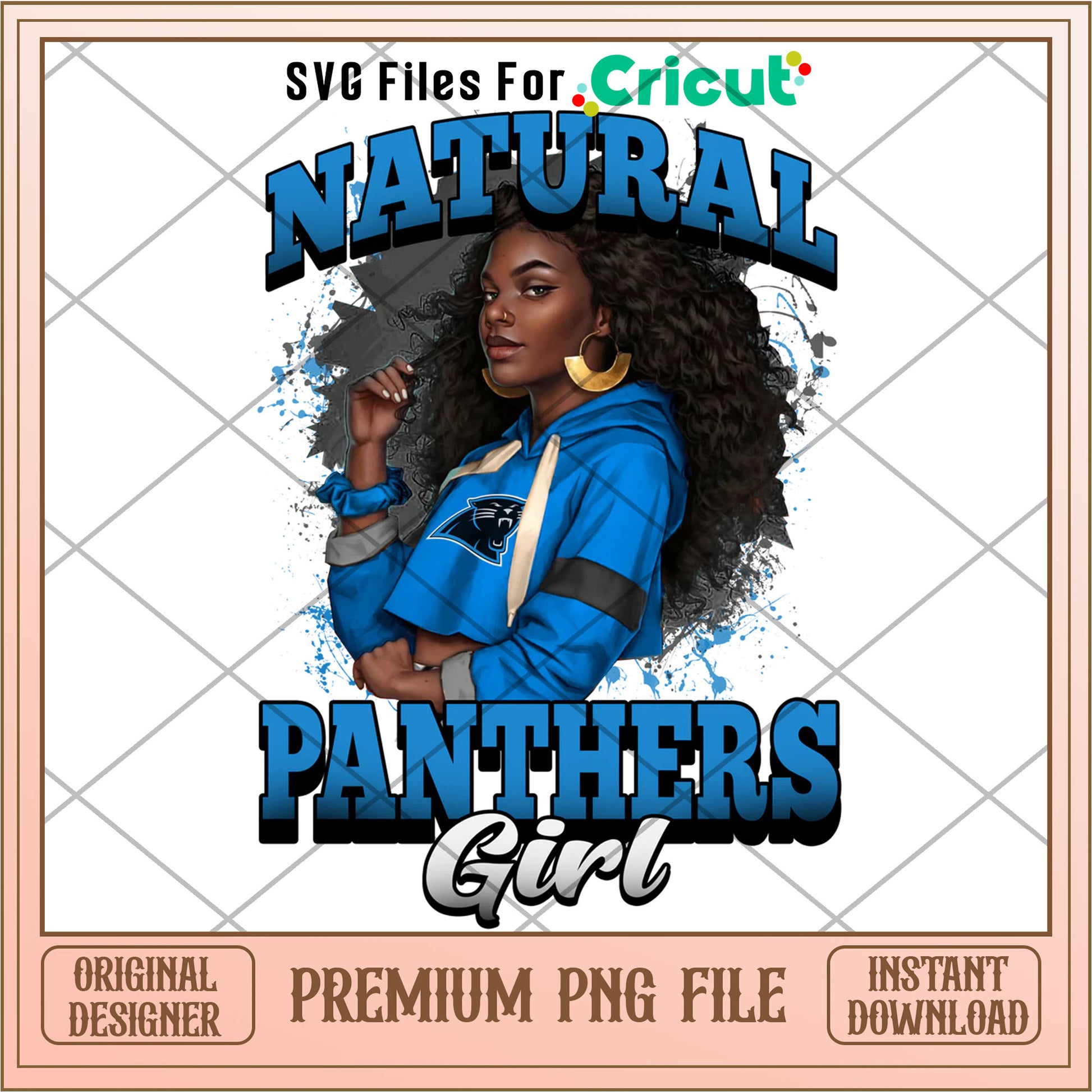 NFL natural Panthers girl png, Carolina Panthers png, NFL png
