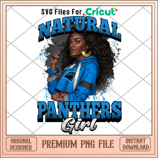 NFL natural Panthers girl png, Carolina Panthers png, NFL png