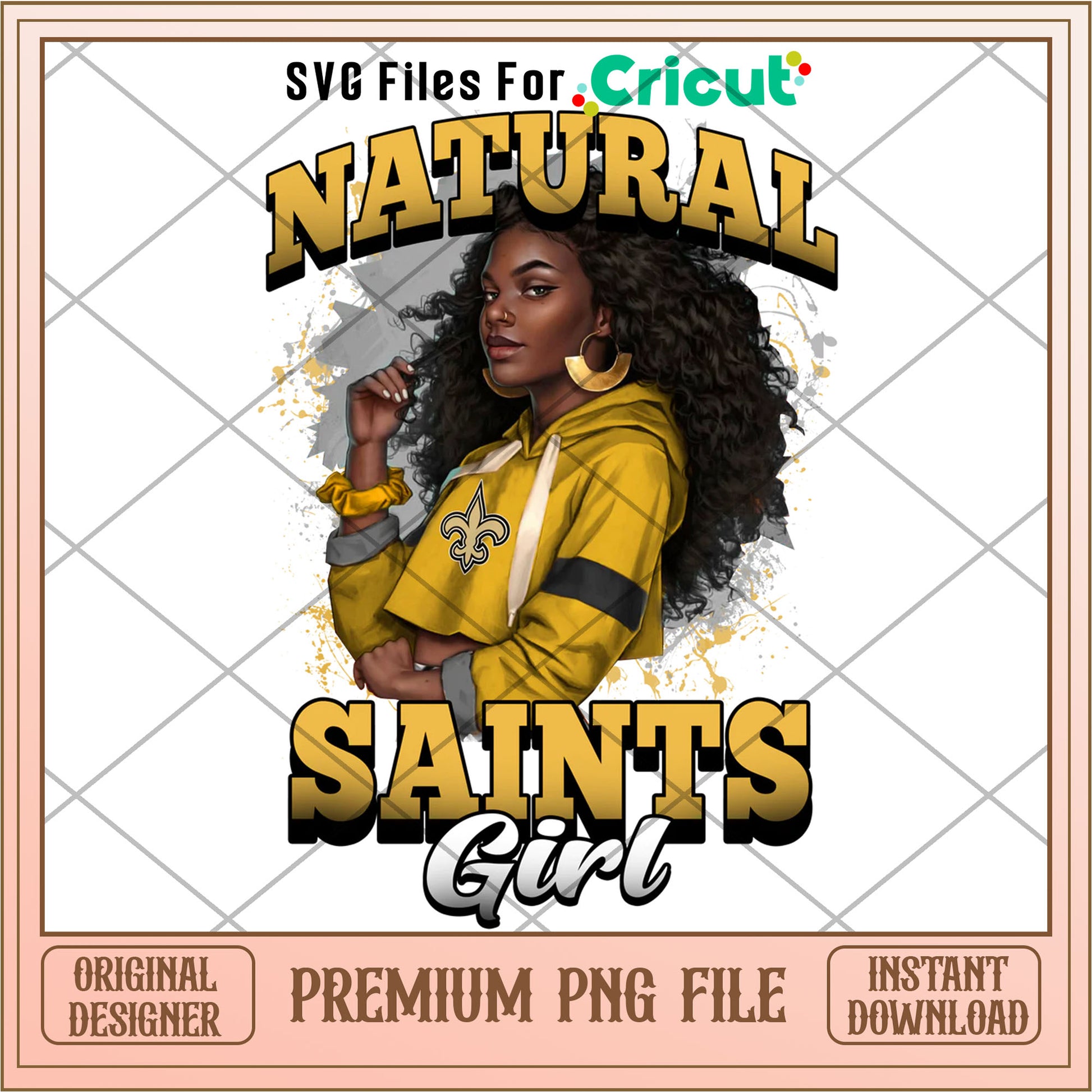 NFL natural Saints girl png, New Orleans Saints png, NFL png