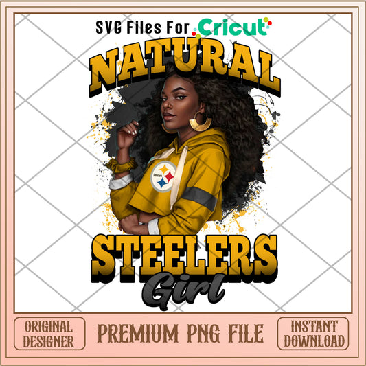 NFL natural Steelers girl png, Pittsburgh Steelers png, NFL png