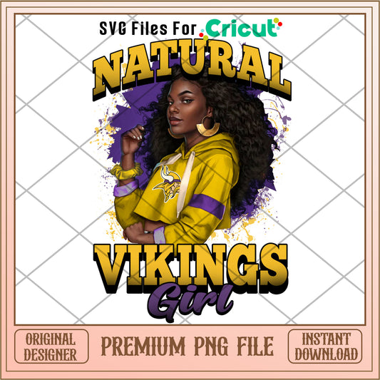 NFL natural Vikings girl png, Minnesota Vikings png, NFL png