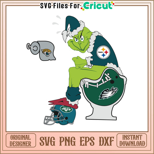 NFL pittsburgh steelers best svg, funny grinch pics​ svg