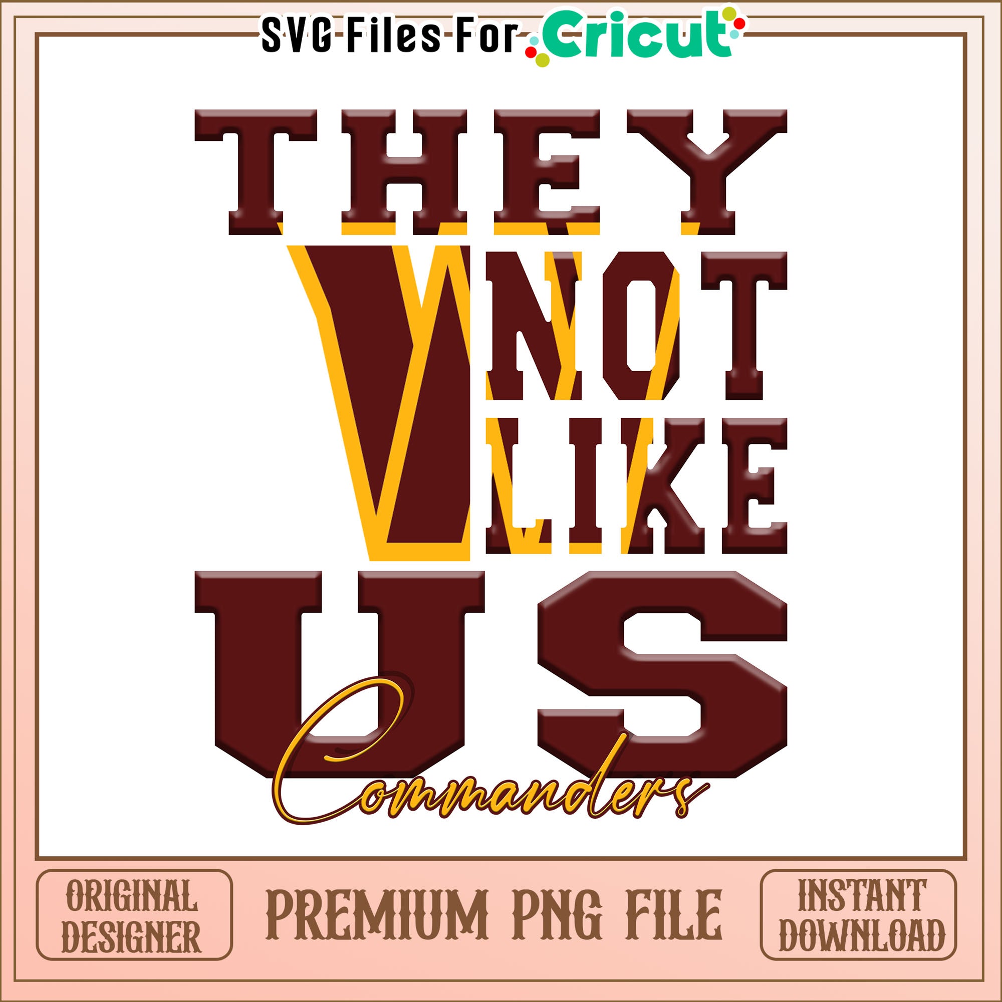 NFL they not like us in Commanders png, Washington Commanders png, NFL ...