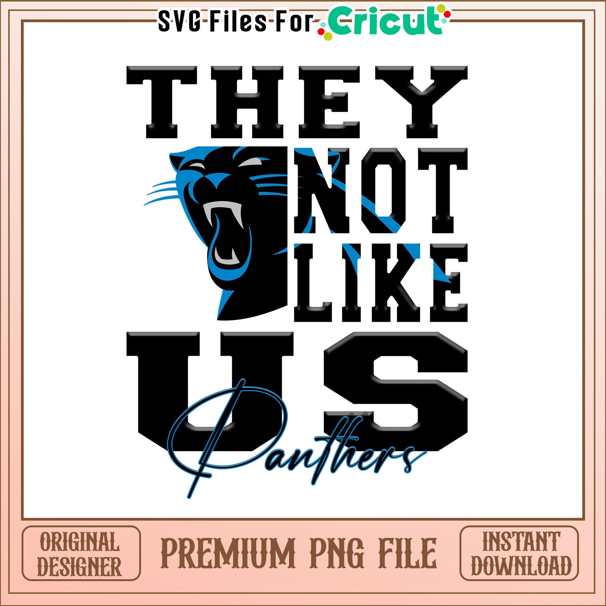 NFL they not like us in Panthers png, Carolina Panthers png, NFL png