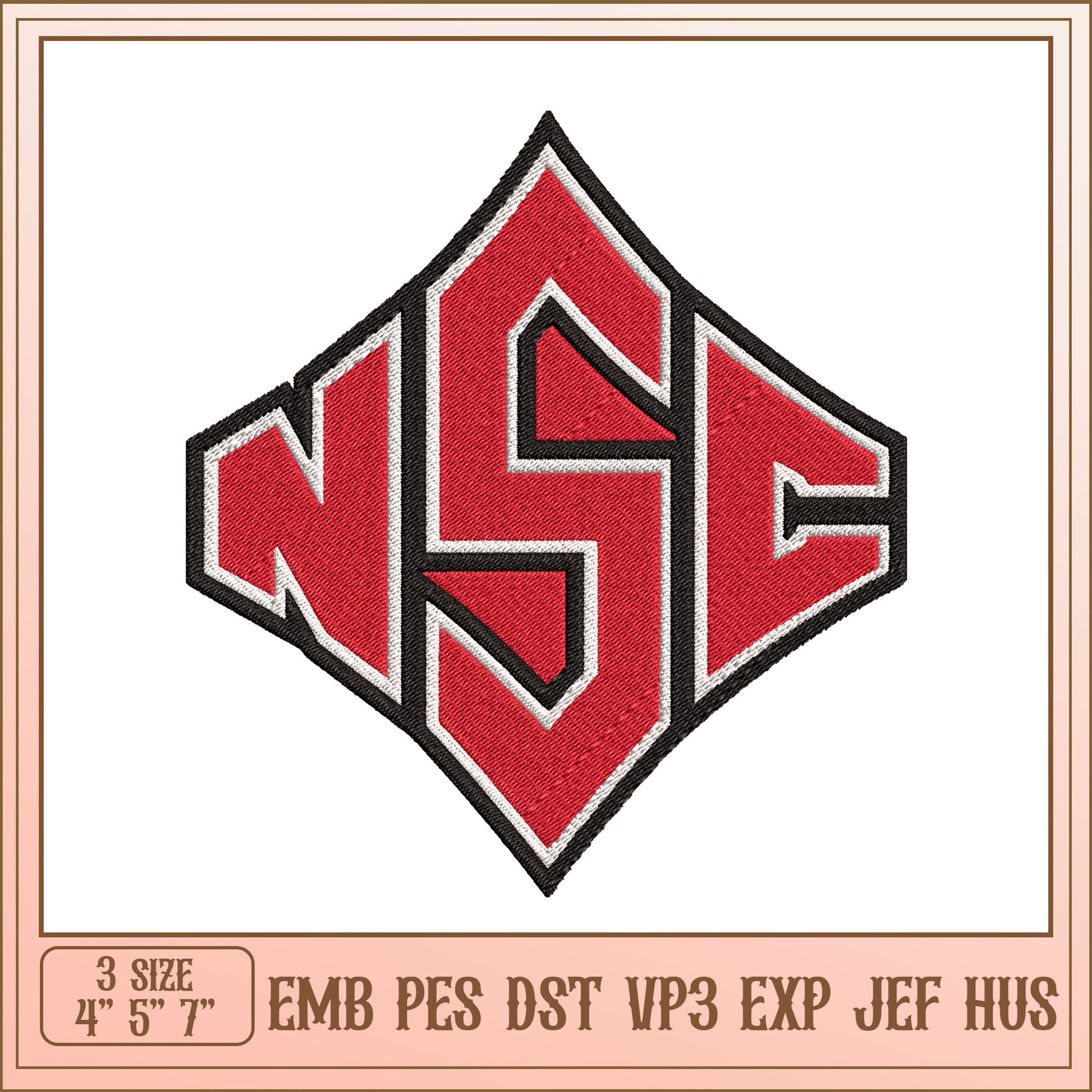 NSC Monogram Embroidery Design