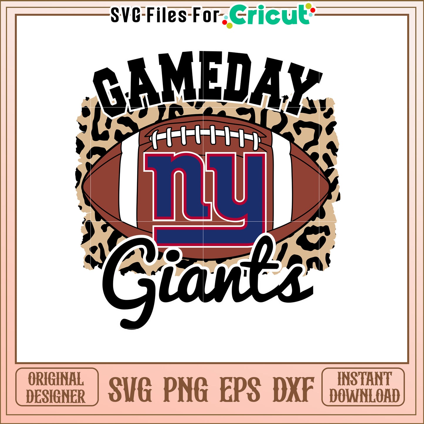 NY Giants Gameday SVG Design