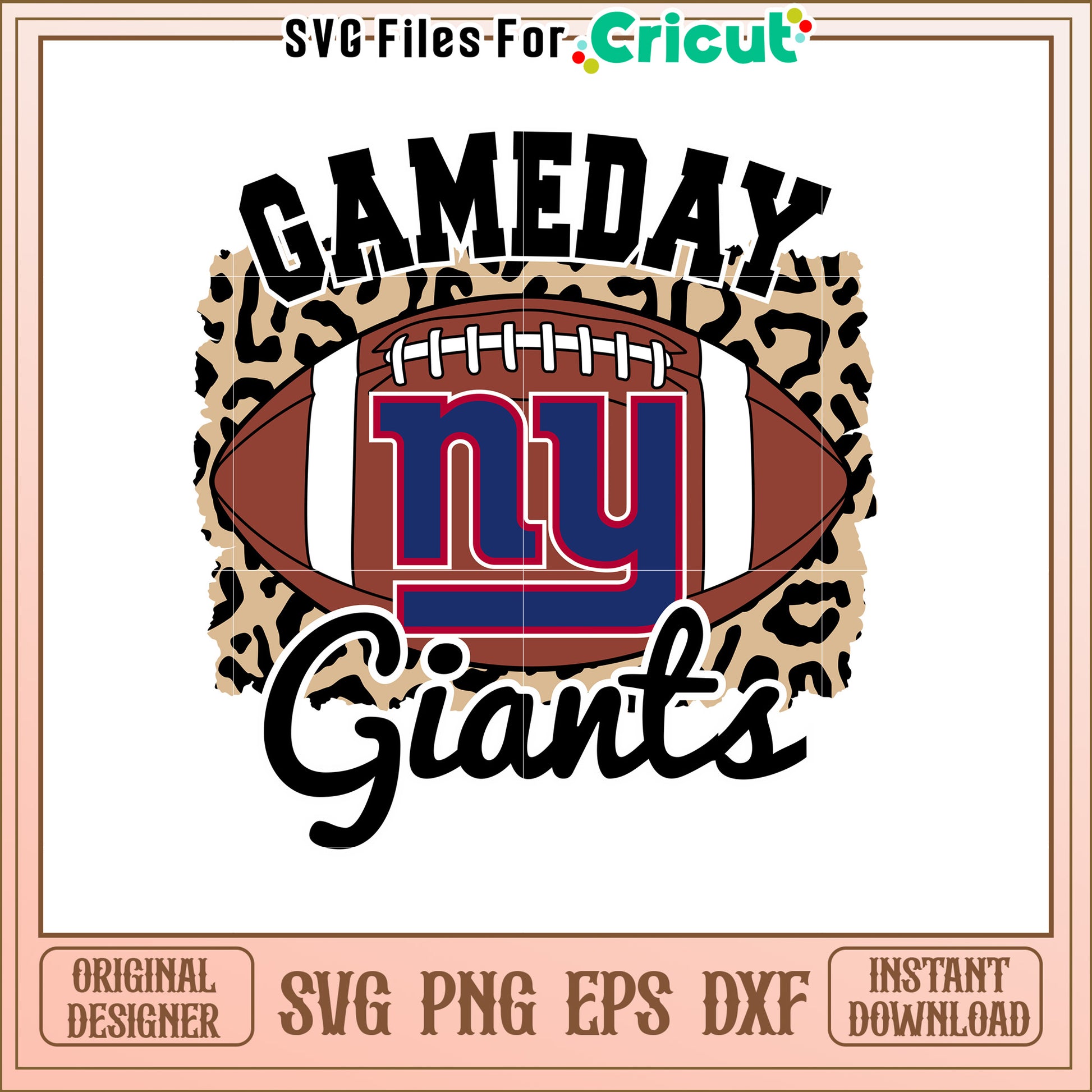 NY Giants Gameday SVG Design