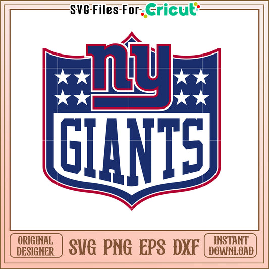 NY Giants Logo SVG Design