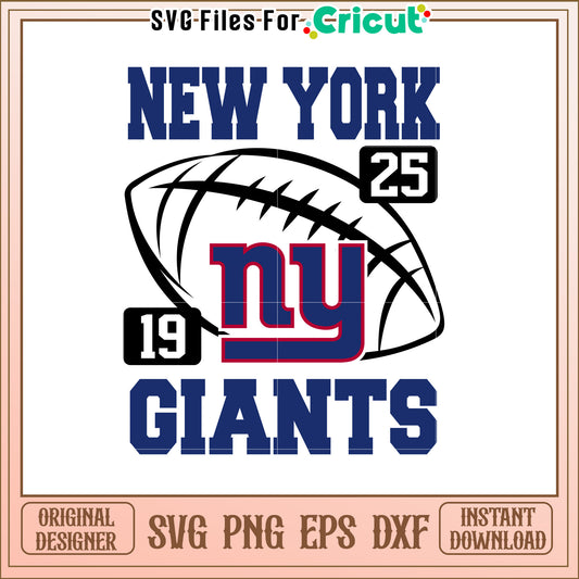NY Giants SVG Design - New York Giants Logo