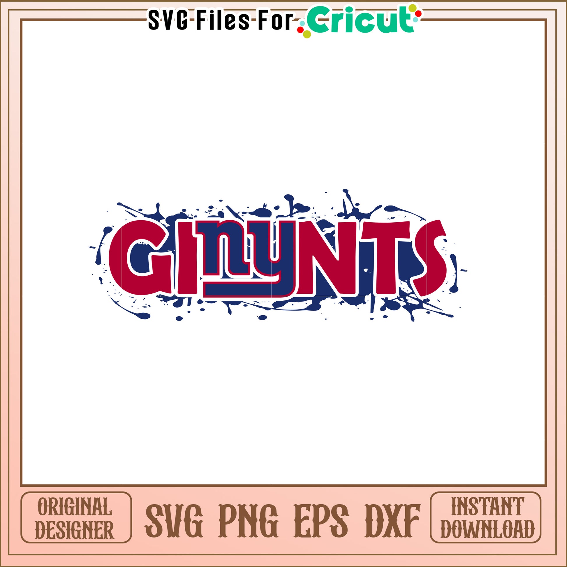 NY Giants SVG Design