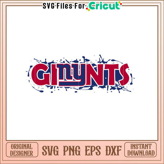 NY Giants SVG Design
