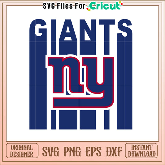 NY Giants SVG Design Football Logo