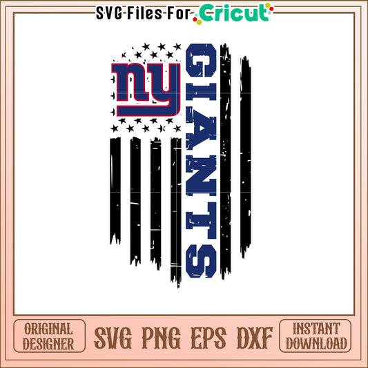 NY Giants SVG Design for Sports Fans and Crafters