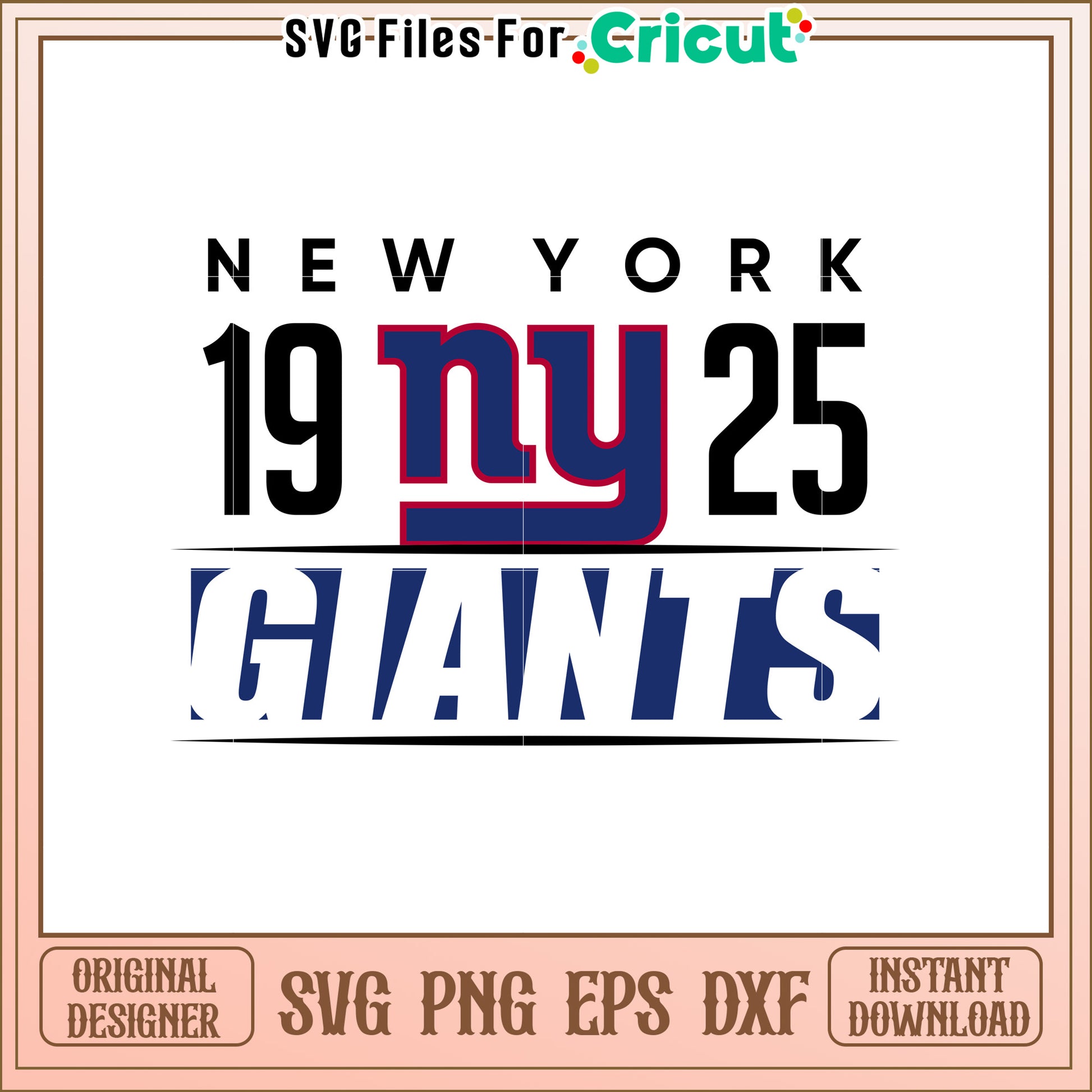 NY Giants SVG Logo Design