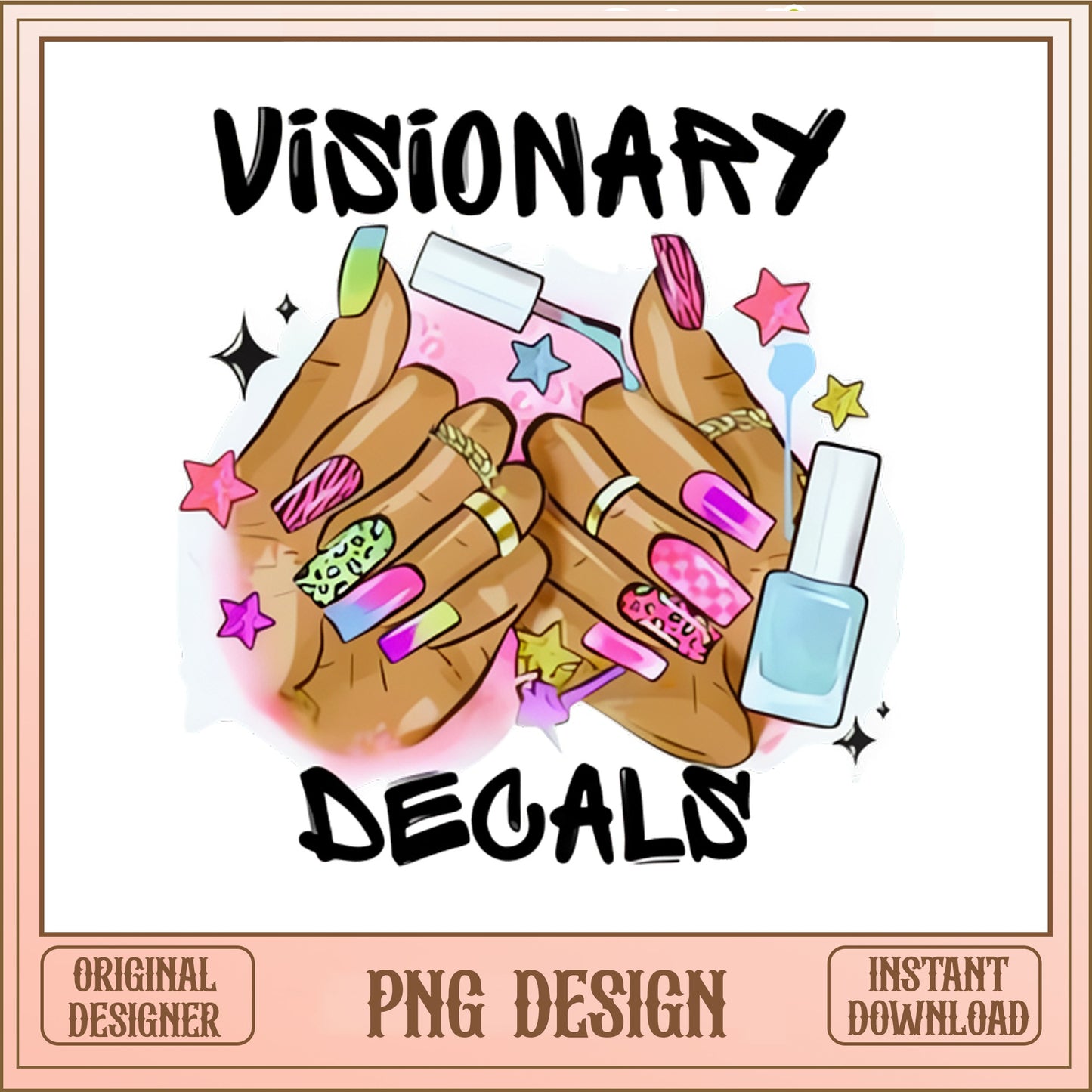 Nail Tech PNG, Nail Technician Sublimation, Nail Salon PNG
