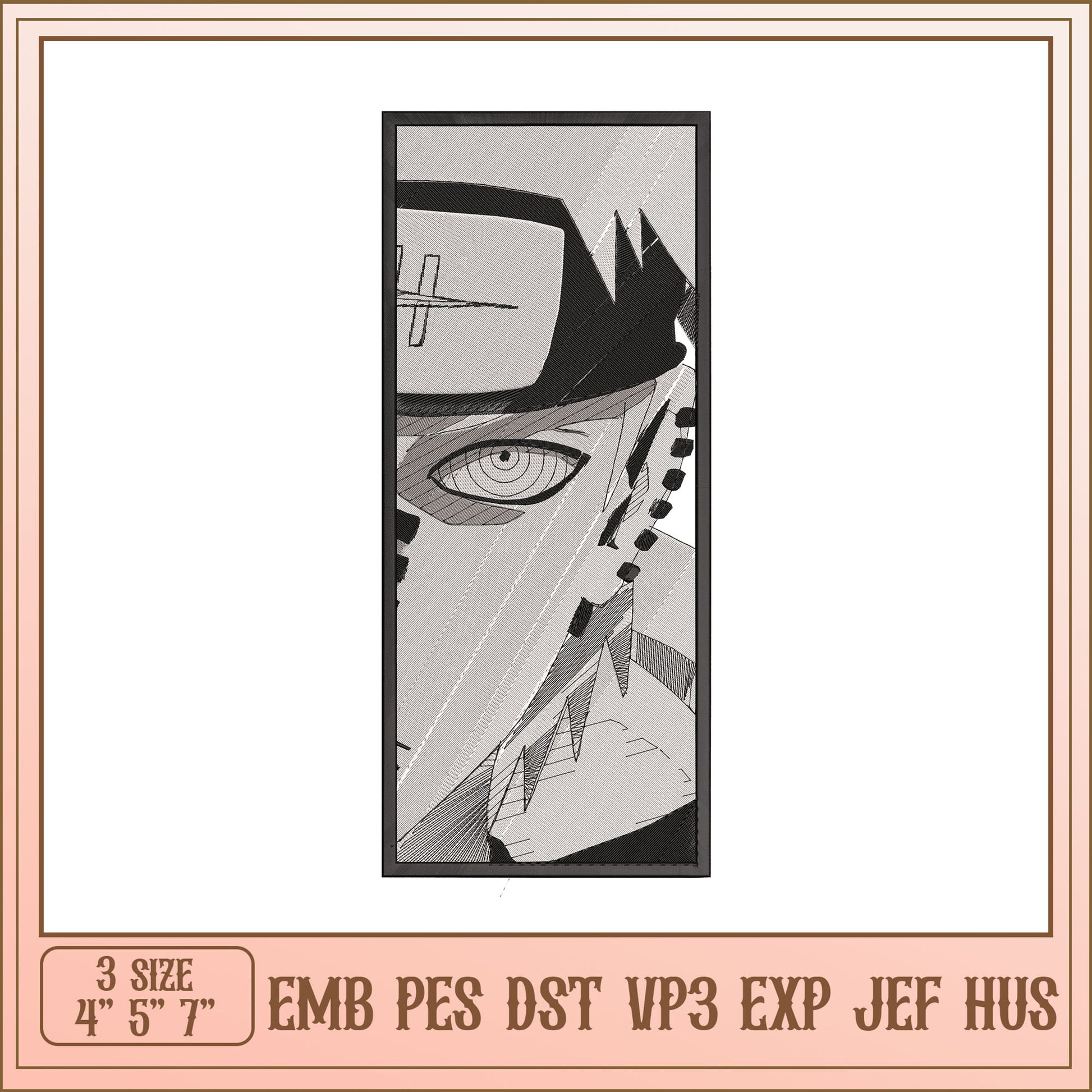 Naruto Embroidery Design - 3 Sizes