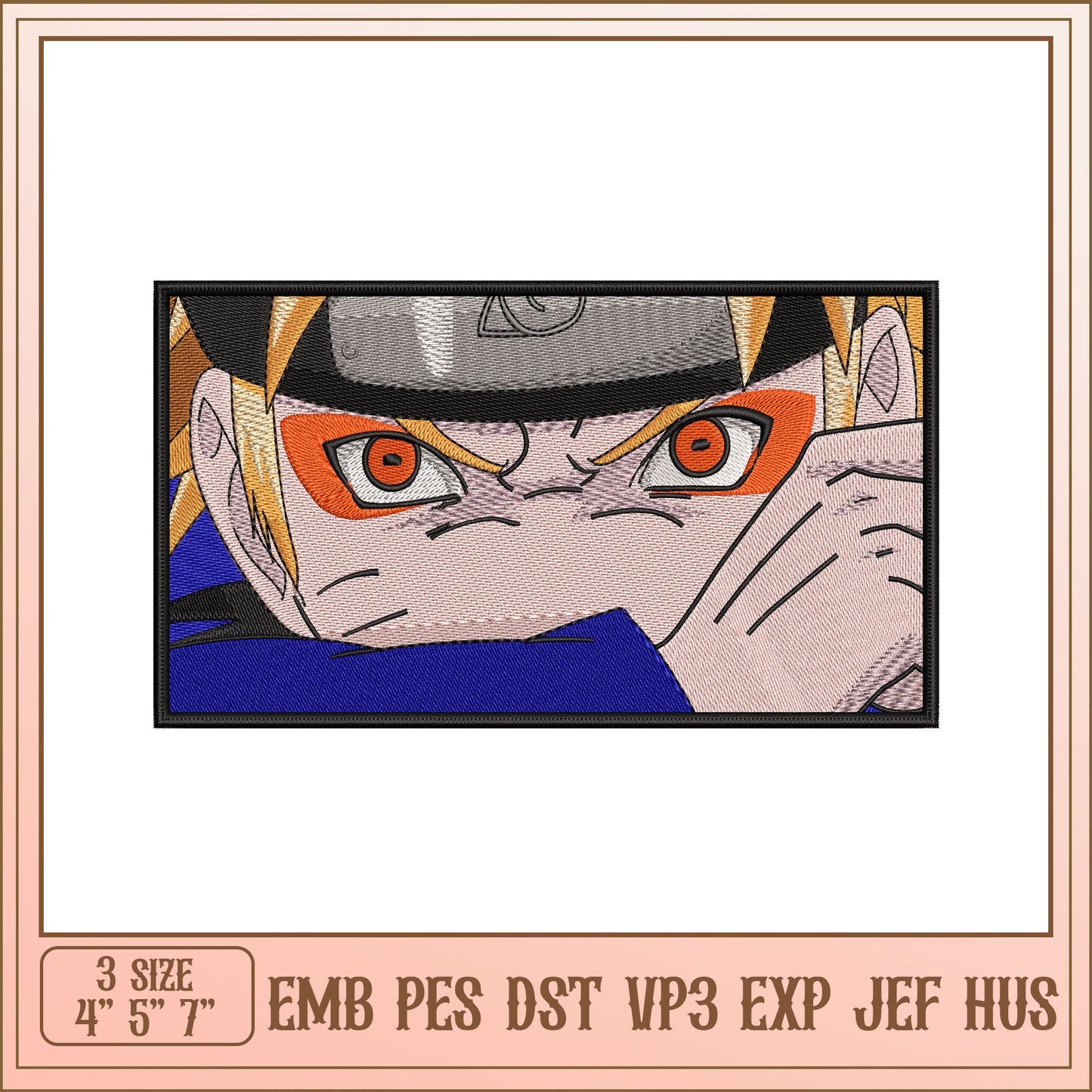 Naruto Embroidery Design - EMB PES DST VP3