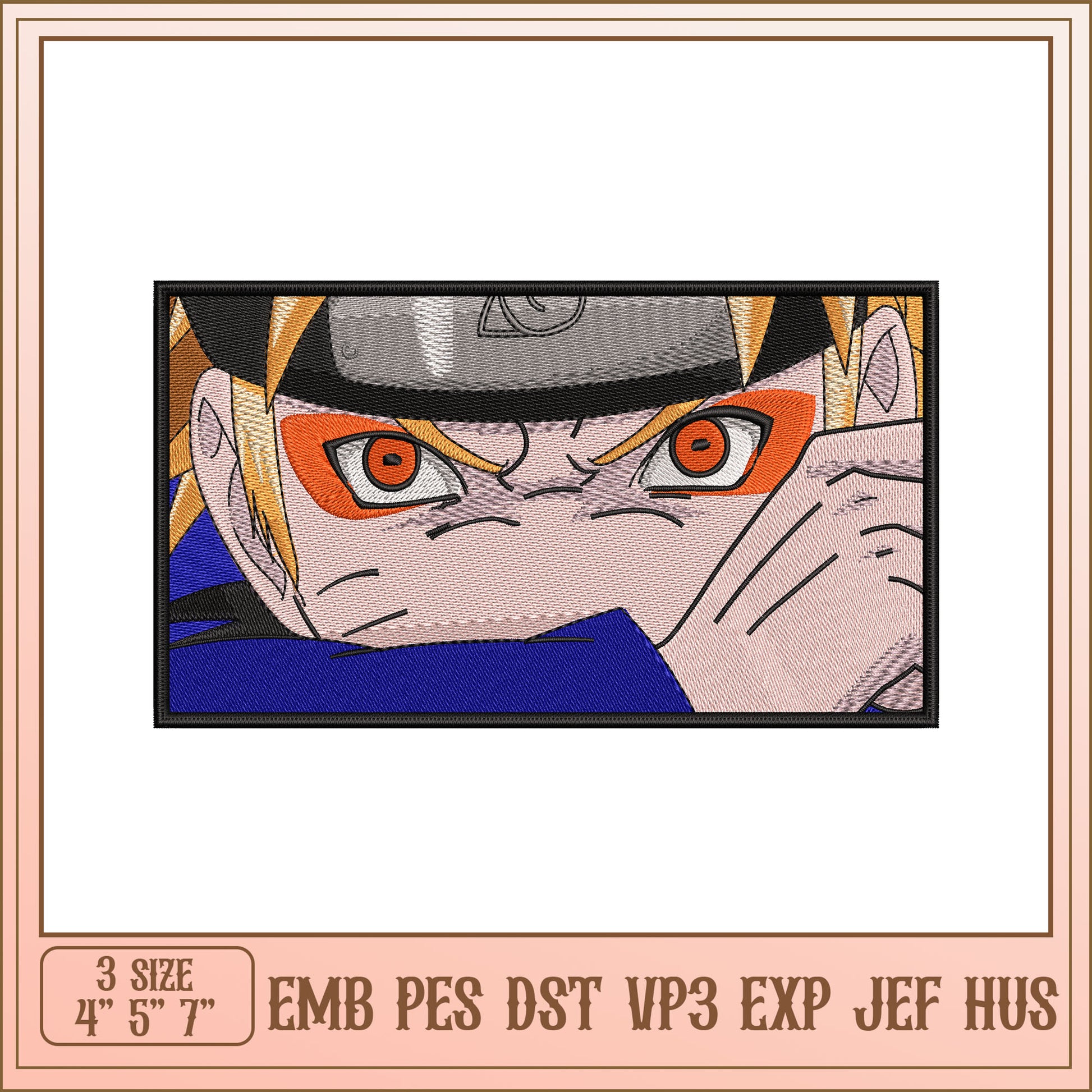 Naruto Embroidery Design - EMB PES DST VP3