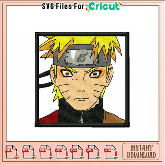 Naruto Embroidery Design Instant Download for Crafts