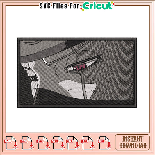 Naruto Eye Embroidery Design Instant Download