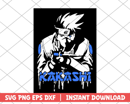 Naruto Hatake Kakashi character anime svg