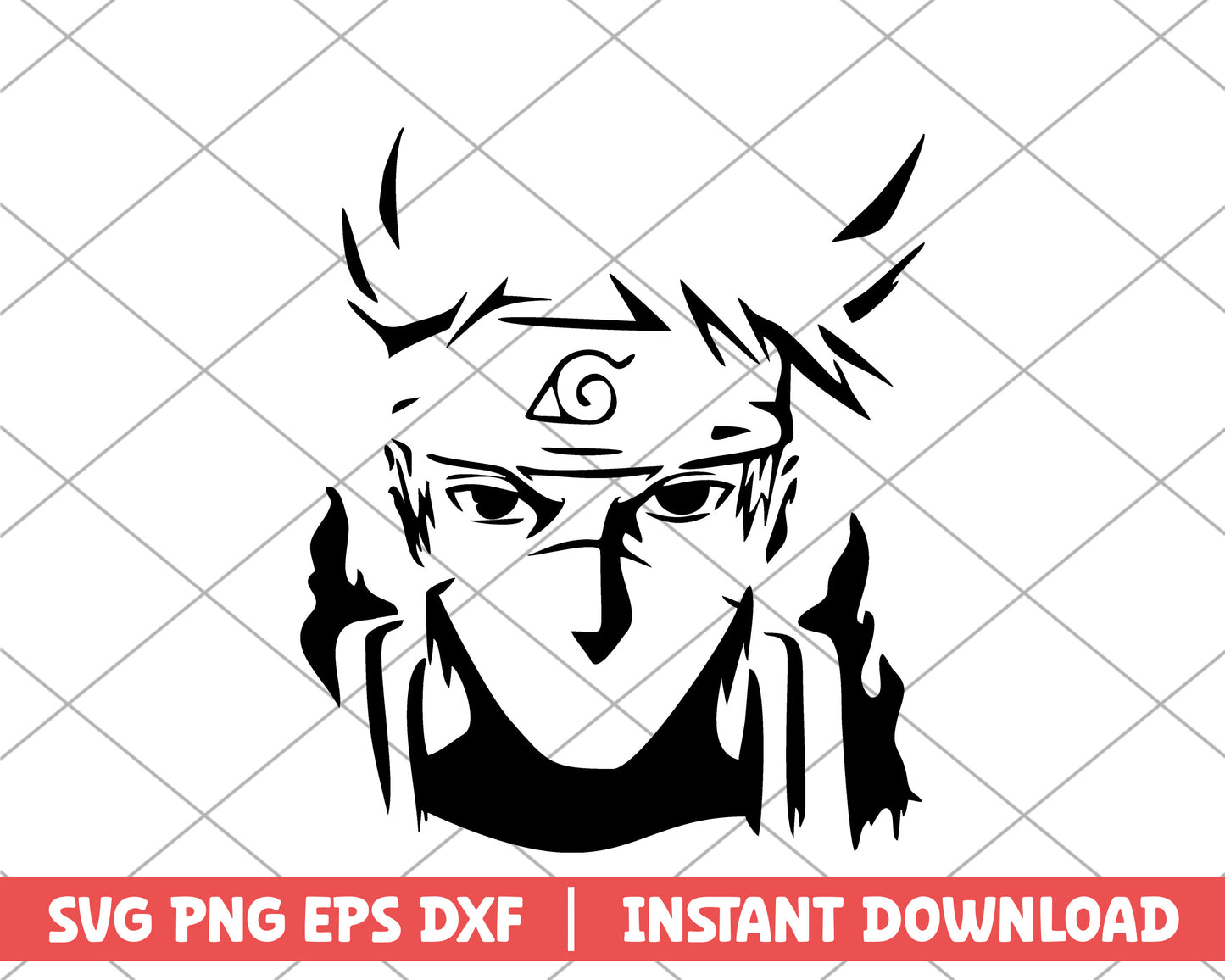 Naruto Hatake Kakashi fanart anime svg