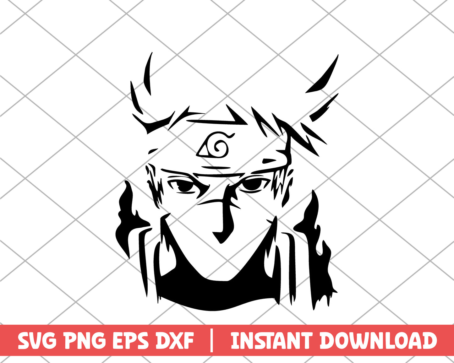 Naruto Kakashi anime svg