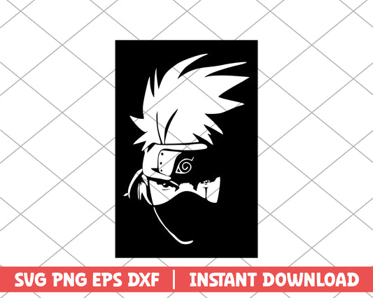 Naruto Kakashi charater anime svg