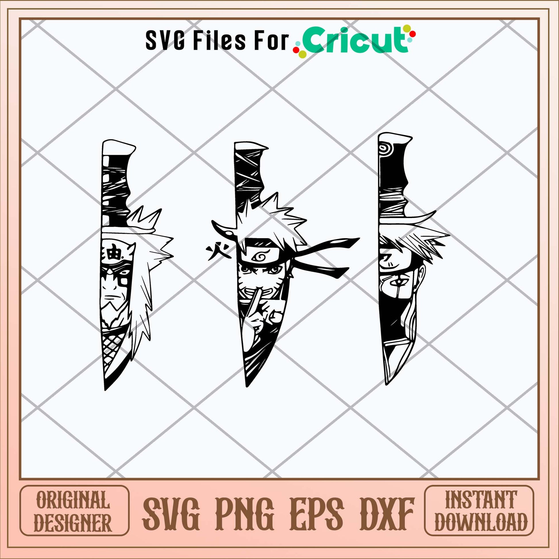 Naruto Knife Anime Svg, Manga Character In Knife Svg-Svgfilesforcricut